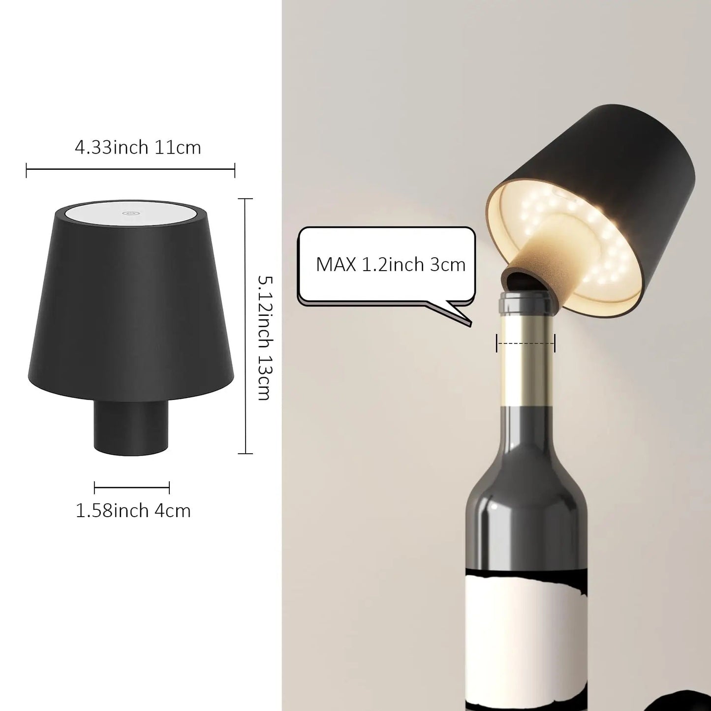 Portable LED Bottle Lamp