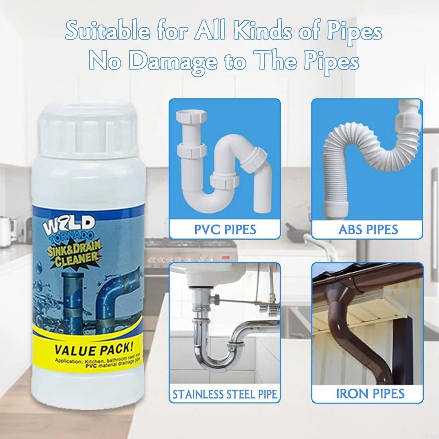 Fast Acting Strong Drain Blockage Remover