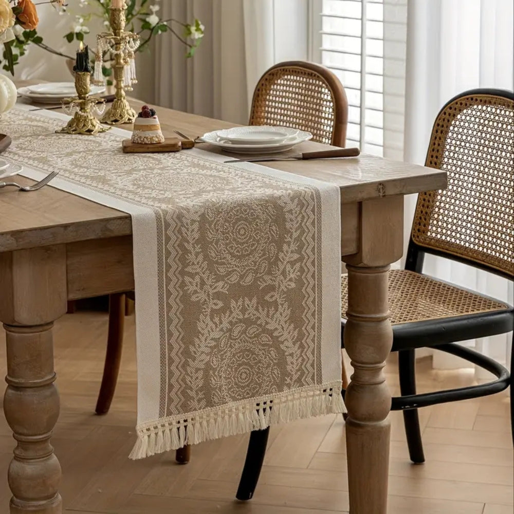 Elegant Linen Table Cloth Runner