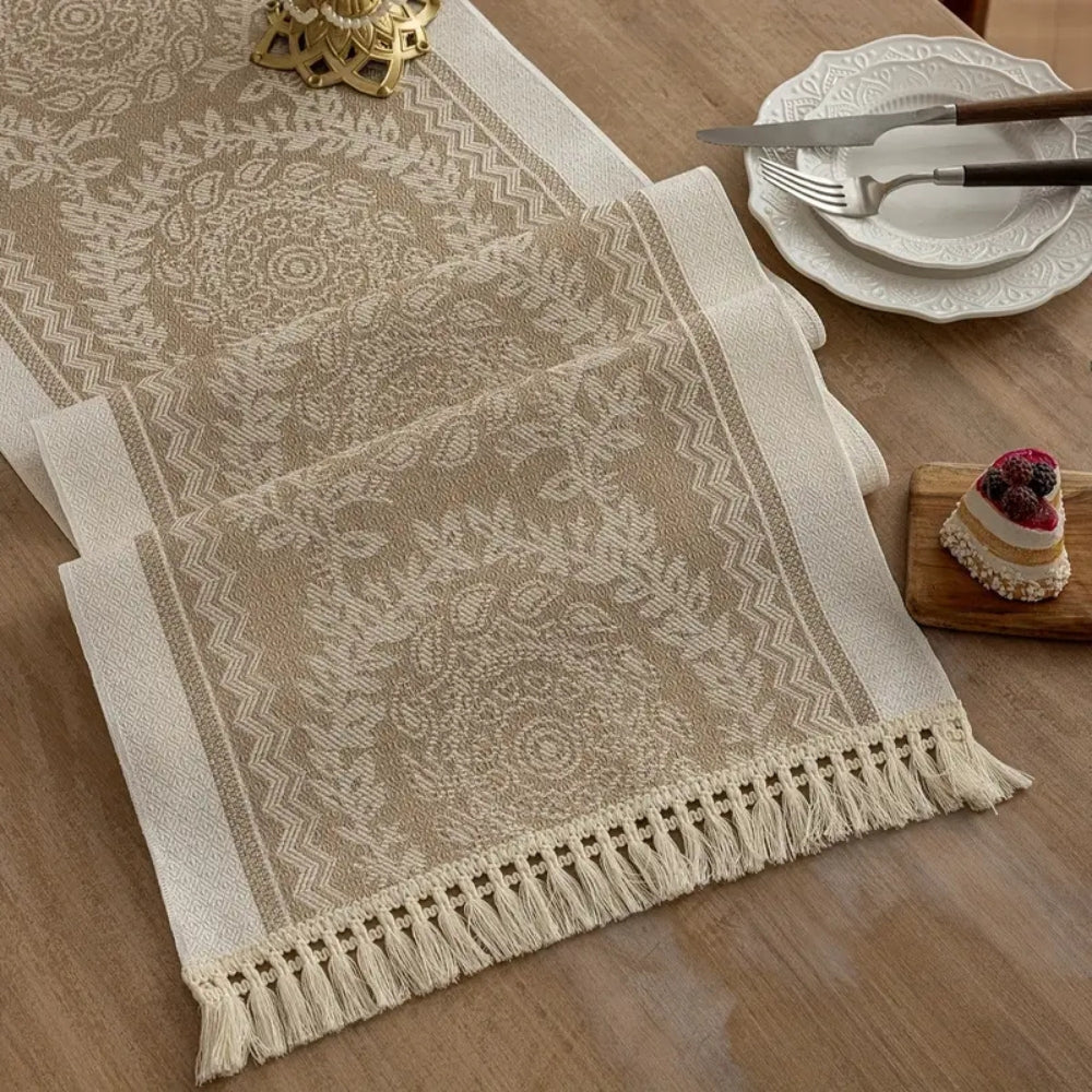 Elegant Linen Table Cloth Runner