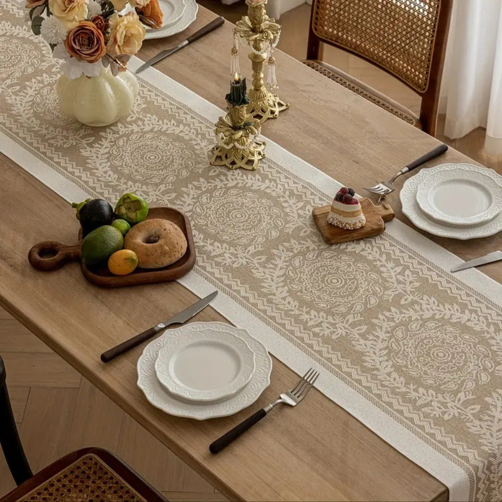 Elegant Linen Table Cloth Runner