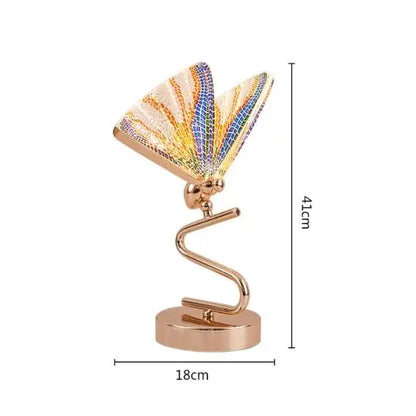 Beautiful Glass Butterfly Table Lamp