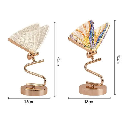 Beautiful Glass Butterfly Table Lamp