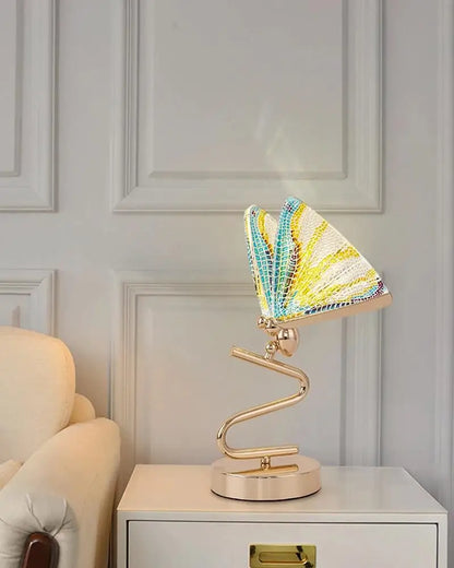 Beautiful Glass Butterfly Table Lamp