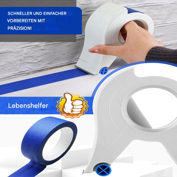 Easy Paint Tape Tool With Cutter And Smooth Rollers