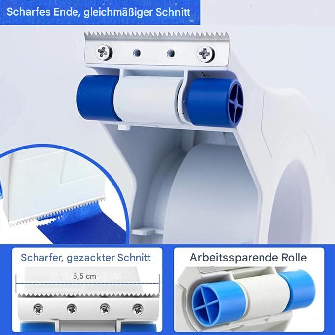 Easy Paint Tape Tool With Cutter And Smooth Rollers