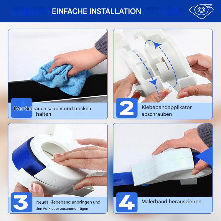 Easy Paint Tape Tool With Cutter And Smooth Rollers
