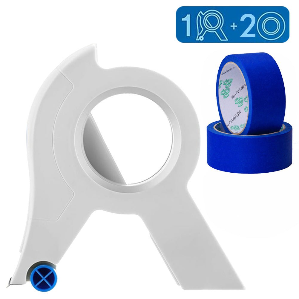 Easy Paint Tape Tool With Cutter And Smooth Rollers
