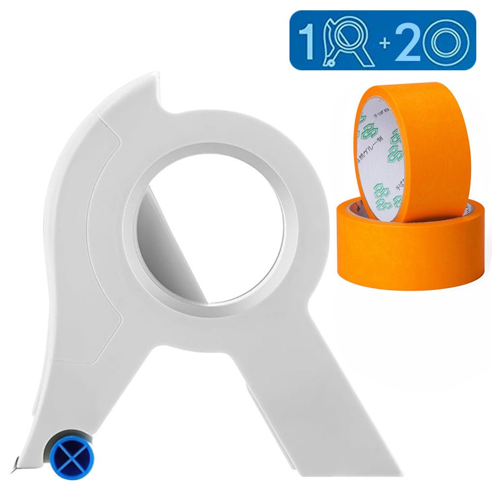 Easy Paint Tape Tool With Cutter And Smooth Rollers