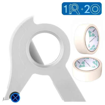 Easy Paint Tape Tool With Cutter And Smooth Rollers