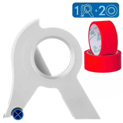 Easy Paint Tape Tool With Cutter And Smooth Rollers