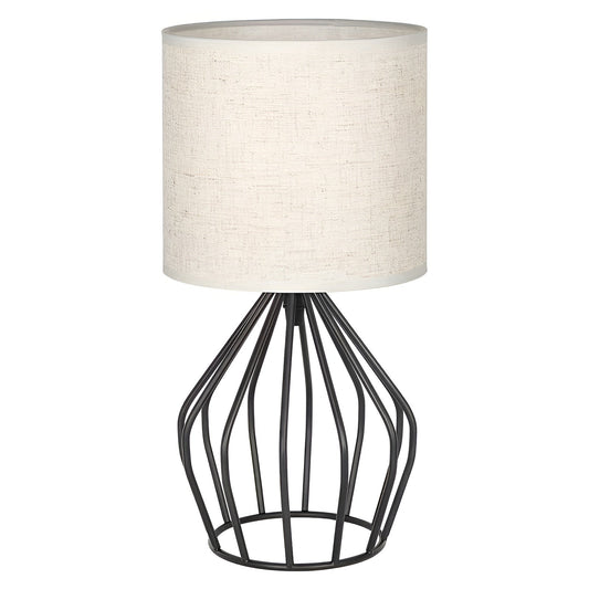 Stylish Table Lamp with Cream Shade and Iron Base - Befez