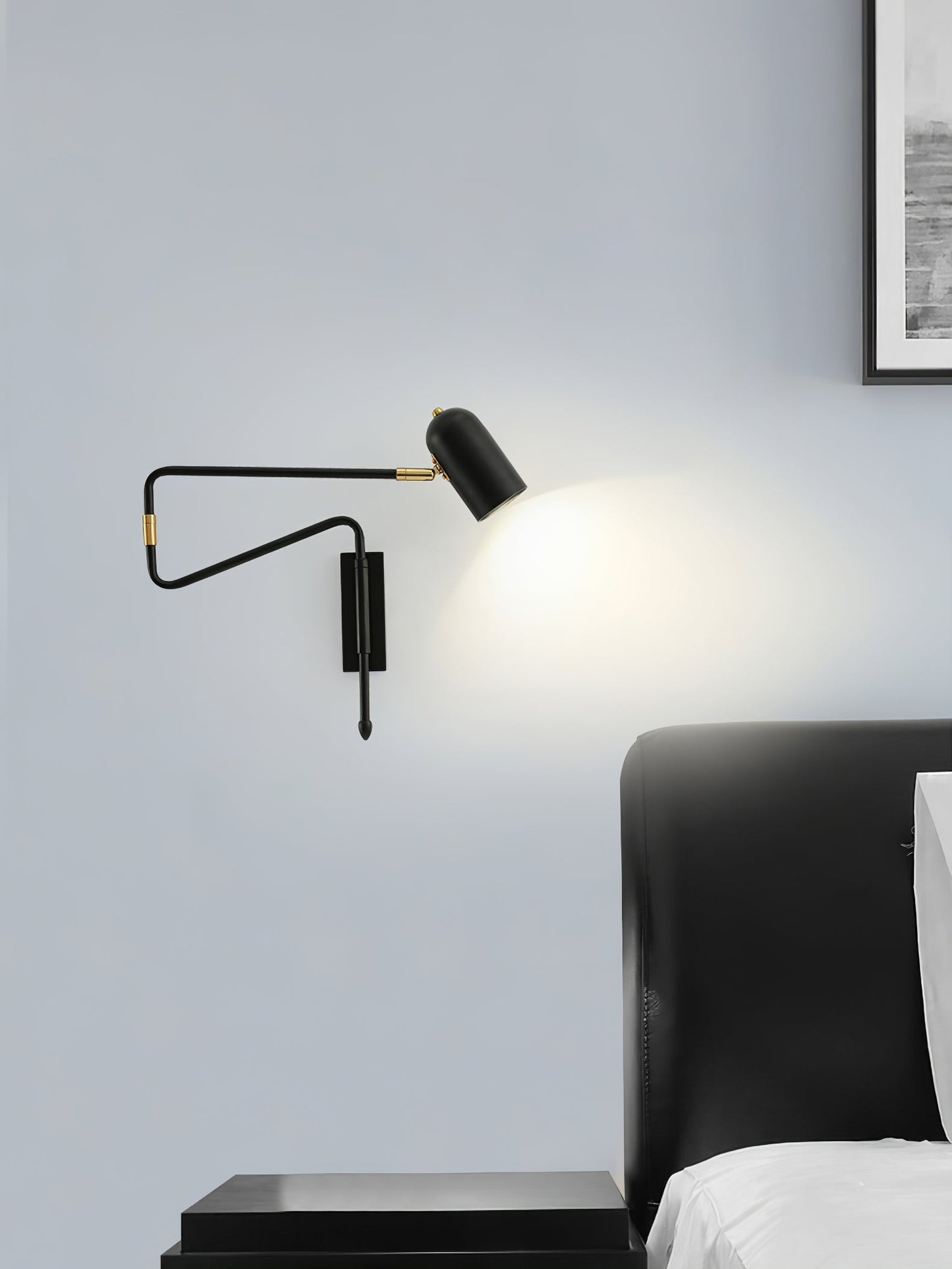 Adjustable LED Wall Light with Flexible Neck