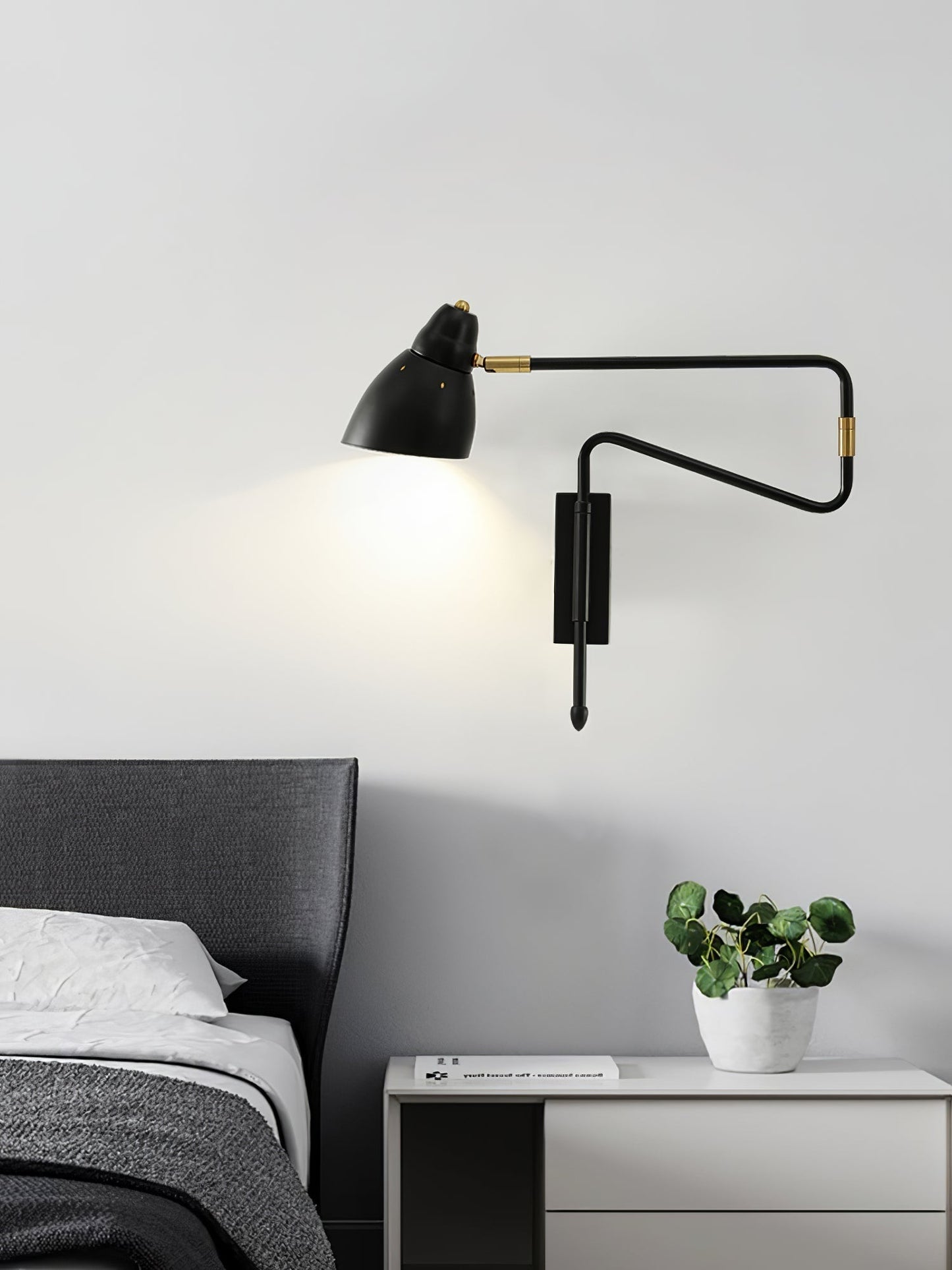 Adjustable LED Wall Light with Flexible Neck