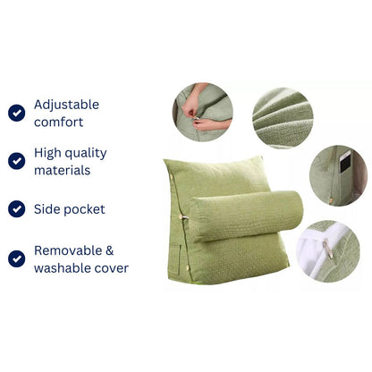 Soft Supportive Reading Pillow for Back Comfort