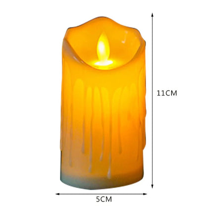 Realistic Flicker LED Candle in Creamy White