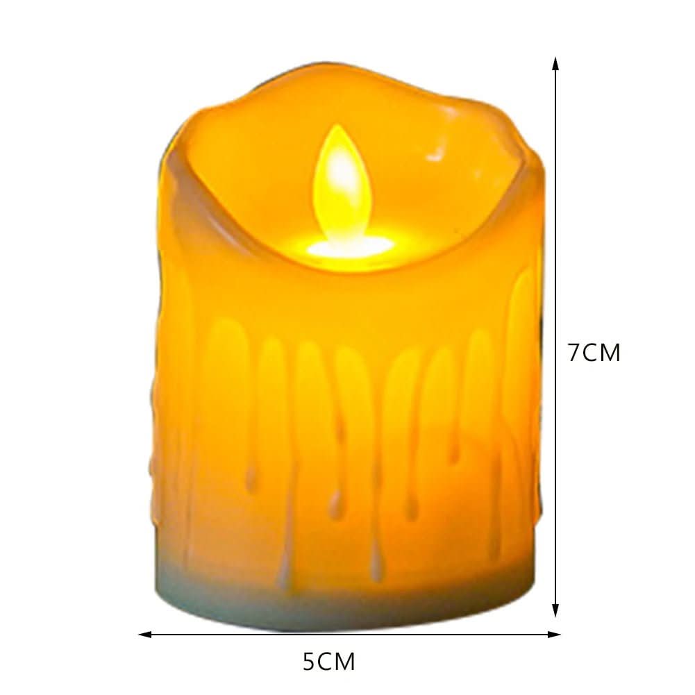 Realistic Flicker LED Candle in Creamy White - Befez