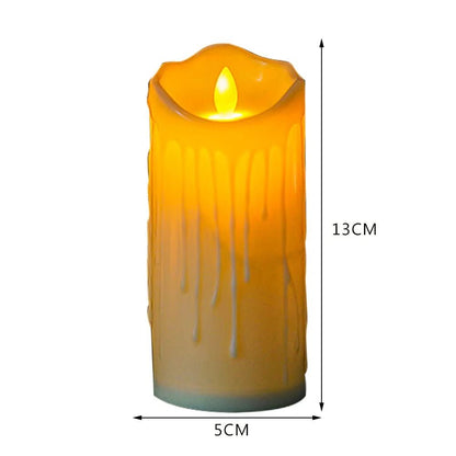 Realistic Flicker LED Candle in Creamy White