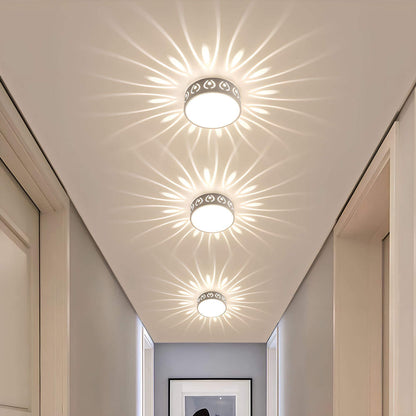 Simple LED Ceiling Lamp with Warm White Light