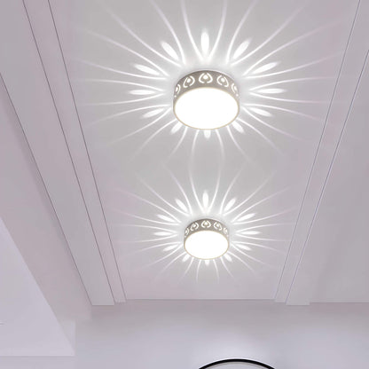 Simple LED Ceiling Lamp with Warm White Light