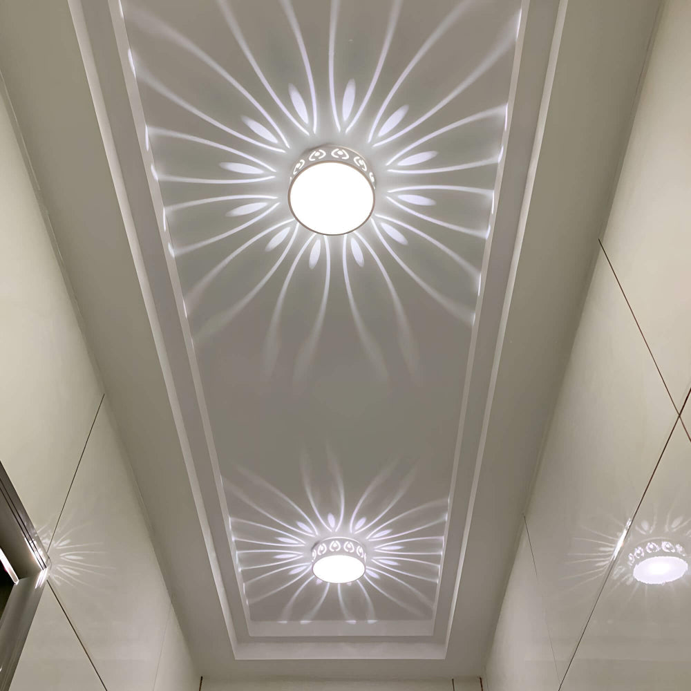 Simple LED Ceiling Lamp with Warm White Light