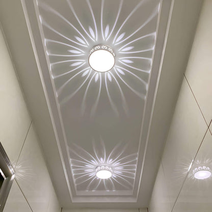 Simple LED Ceiling Lamp with Warm White Light