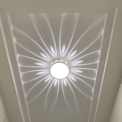Simple LED Ceiling Lamp with Warm White Light