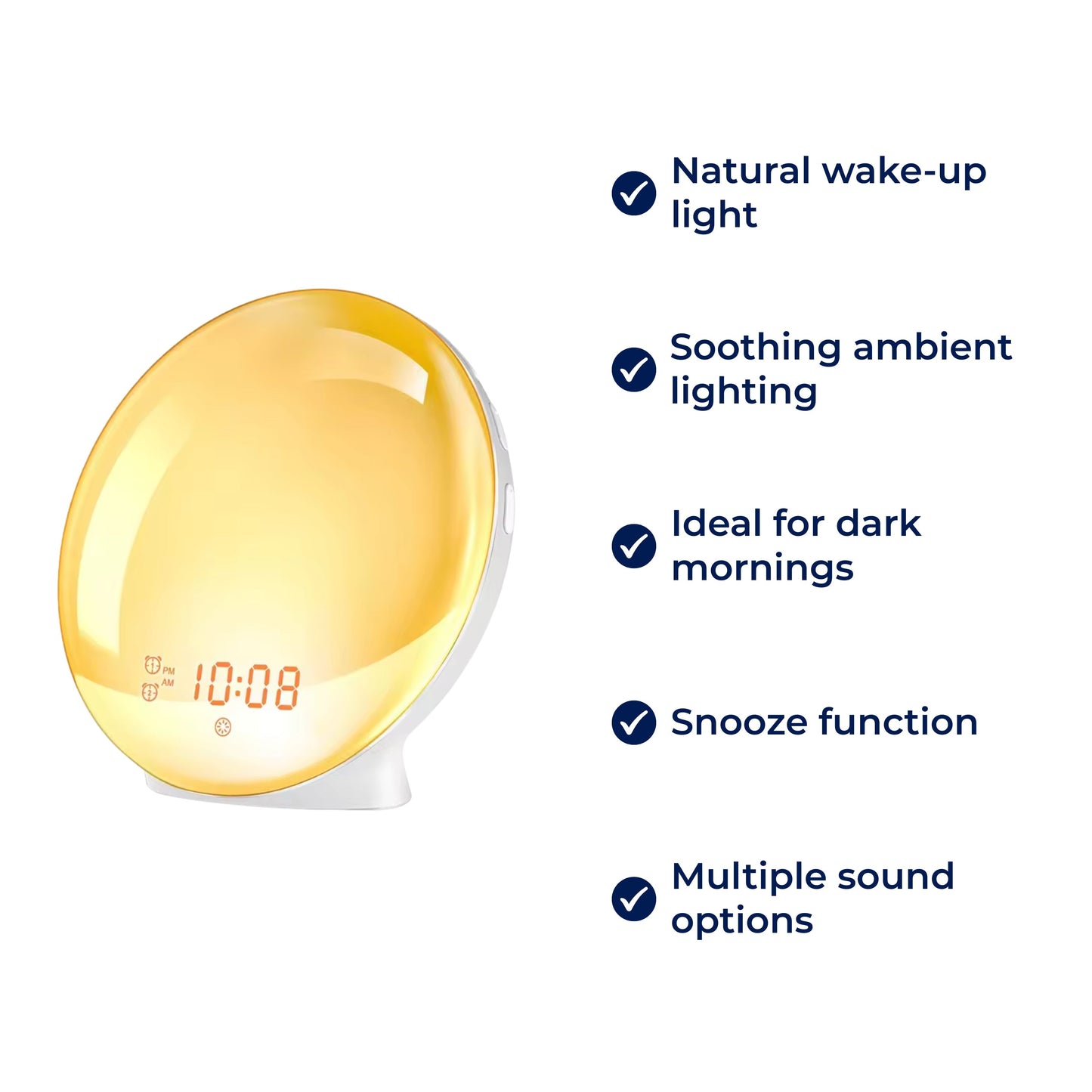 Wake Up Light Alarm Clock - Simulate Sunrise