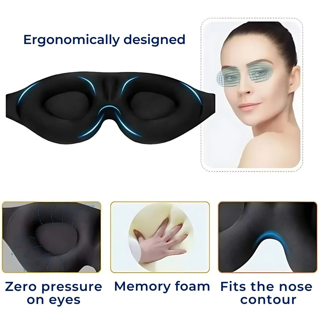Sleep Mask for Light Blockage Comfortable Blindfold