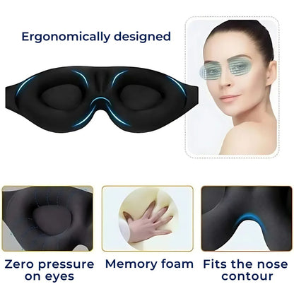 Sleep Mask for Light Blockage Comfortable Blindfold