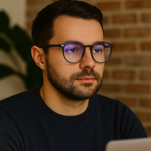 Blue Light Blocking Glasses - Anti Eye Strain Sleep Aid - Befez