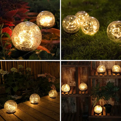 Befez Solar Powered Outdoor Globe Lamp