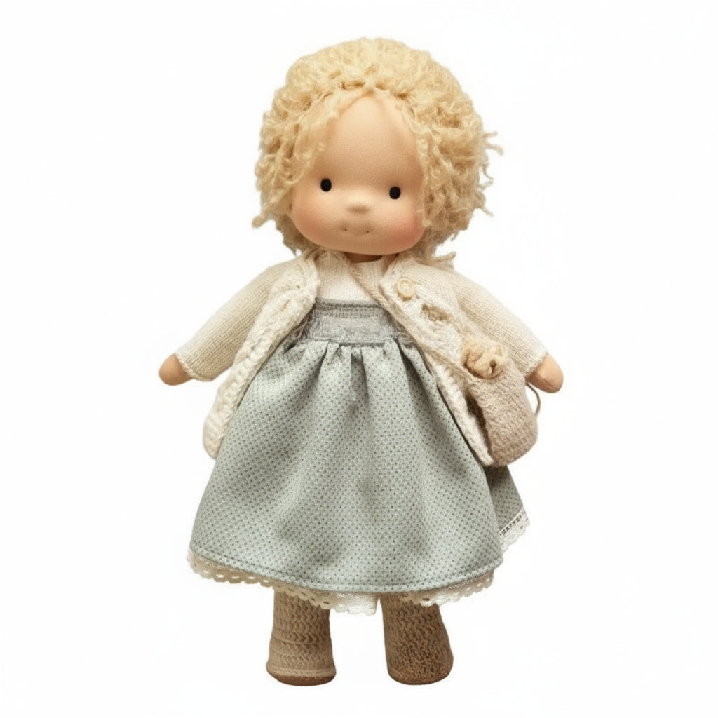 Soft Plush Waldorf Doll for Kids Creative Play