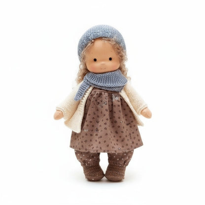 Soft Plush Waldorf Doll for Kids Creative Play