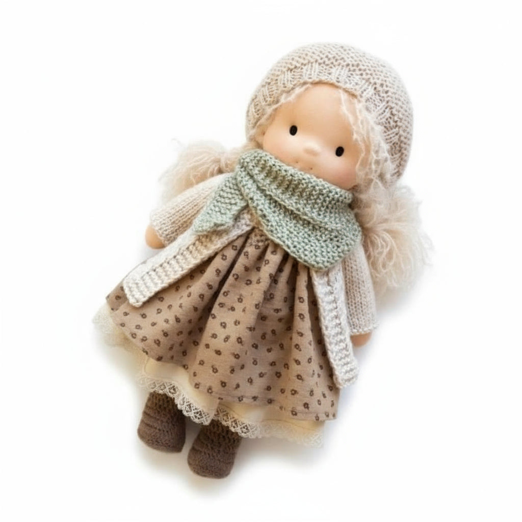 Soft Plush Waldorf Doll for Kids Creative Play