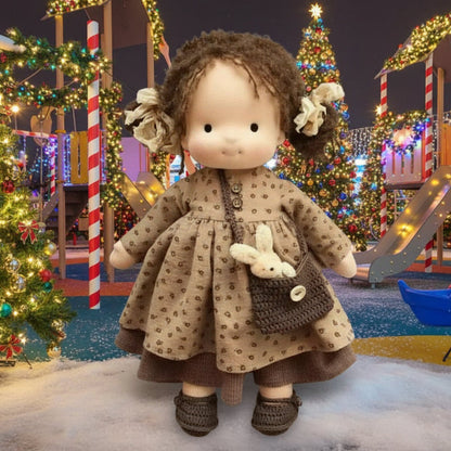 Soft Plush Waldorf Doll for Kids Creative Play