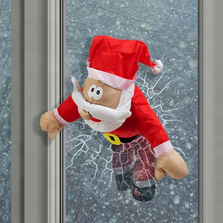 Funny Animated Santa Window Decoration