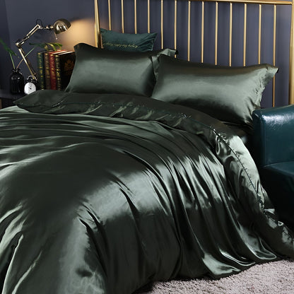 Premium Silk Bedding Set Soft and Easy Care