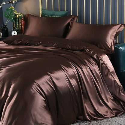 Premium Silk Bedding Set Soft and Easy Care