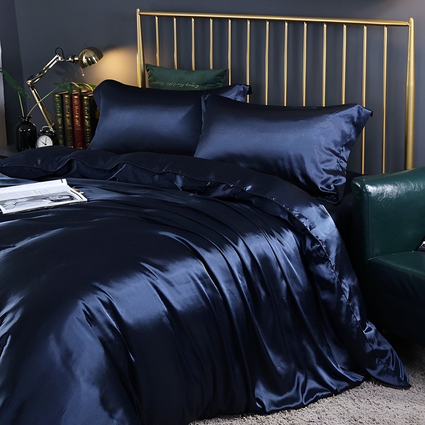 Premium Silk Bedding Set Soft and Easy Care