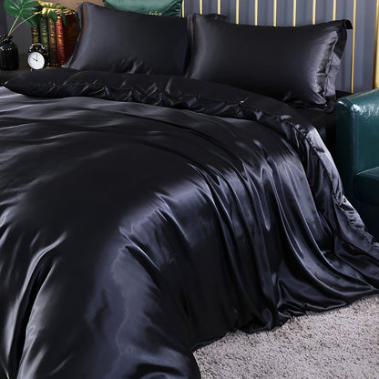 Premium Silk Bedding Set Soft and Easy Care