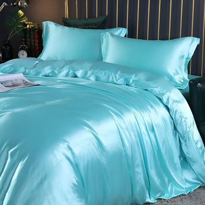 Premium Silk Bedding Set Soft and Easy Care