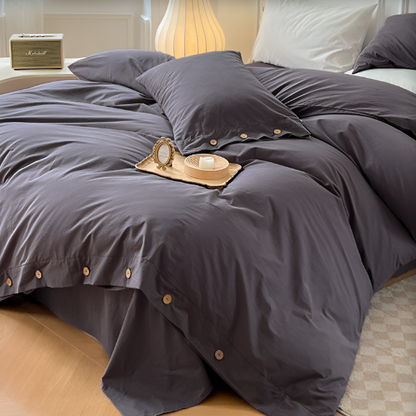 Soft Cotton Bedroom Sheet Set with 2 Pillow Covers