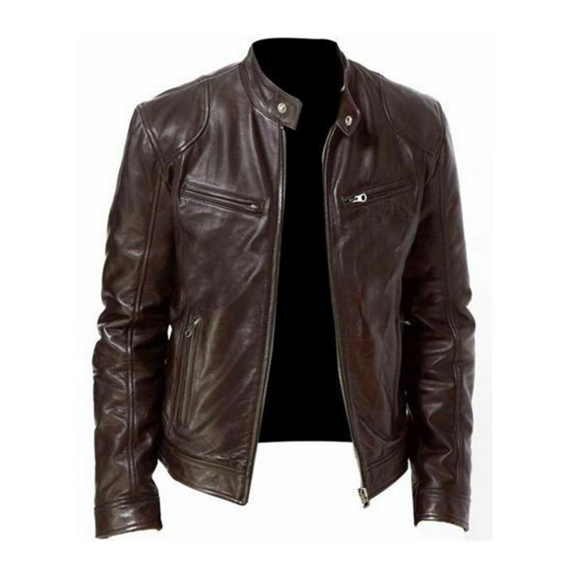 Classic Faux Leather Motorcycle Jacket