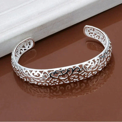 Beautiful Sterling Silver Filigree Bangle - Befez