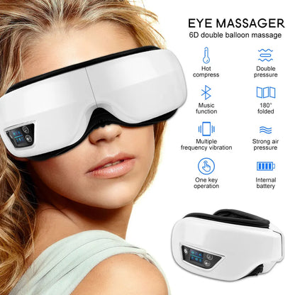 Advanced Airbag Eye Massager with Heat Function
