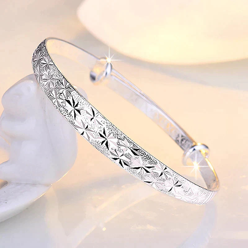 Shining Star Silver Charm Bracelet
