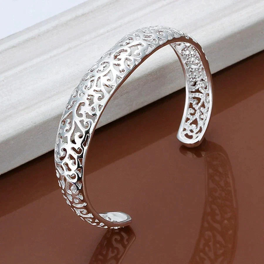 Beautiful Sterling Silver Filigree Bangle