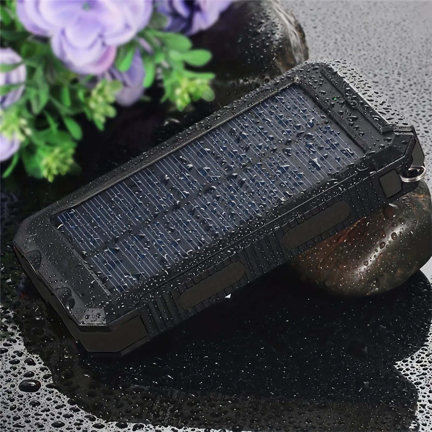Compact Solar Powered Rechargeable Flashlight