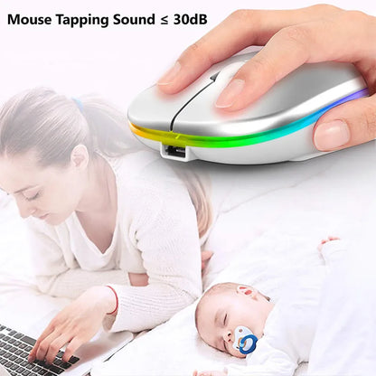 Compact Wireless Rechargeable Bluetooth Mouse